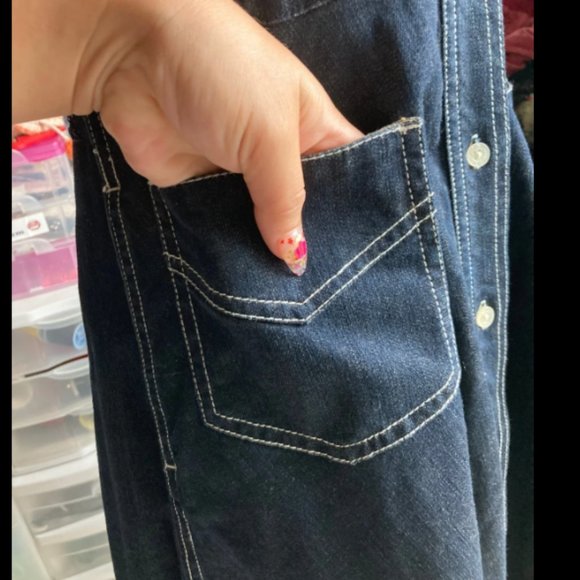 Ralph Lauren Denim Dress with 4 pockets - Picture 5 of 8